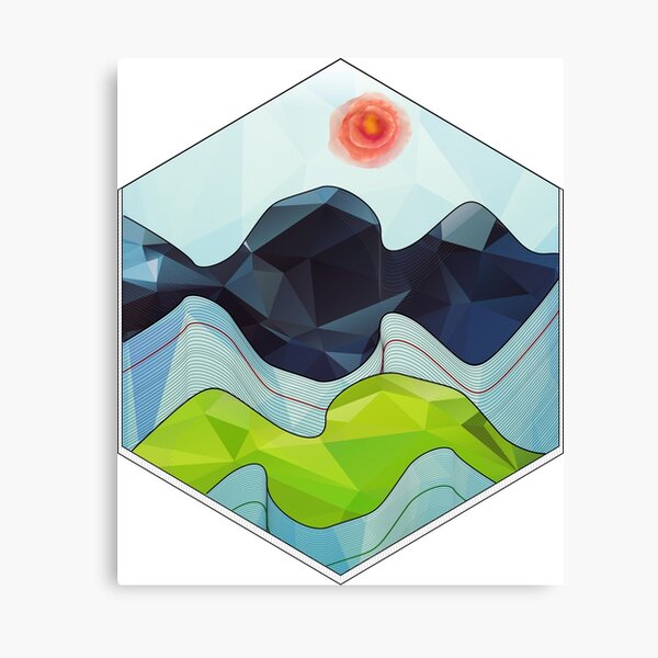 The Poly Landscape 2.0 Canvas Print