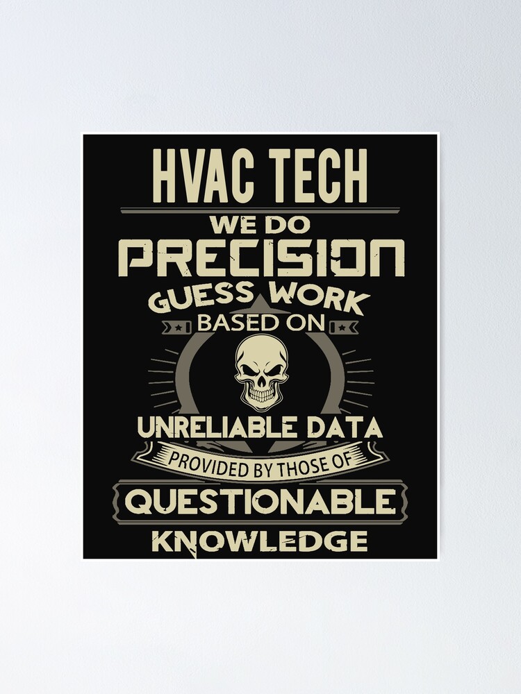 "Hvac Technician knowledge" Poster by princegiri Redbubble