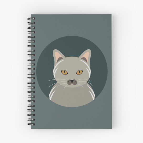 Item preview, Grey cat portrait designed and sold by EngineerGoC.