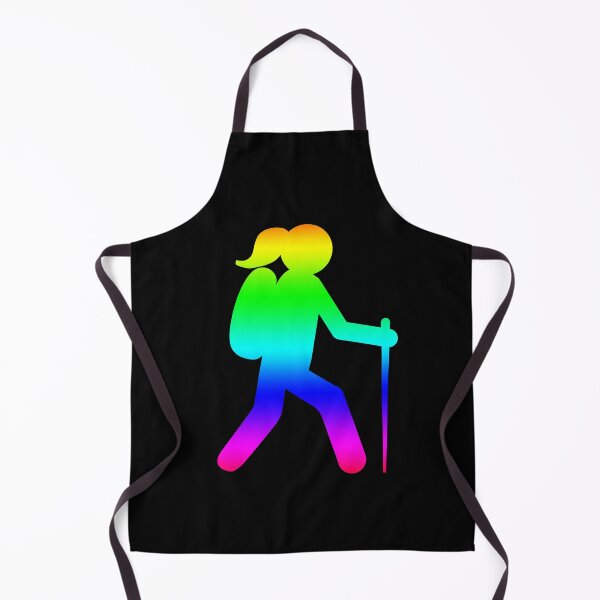 Item preview, Hiker Girl Rainbow Silhouette designed and sold by AdventurePrints.