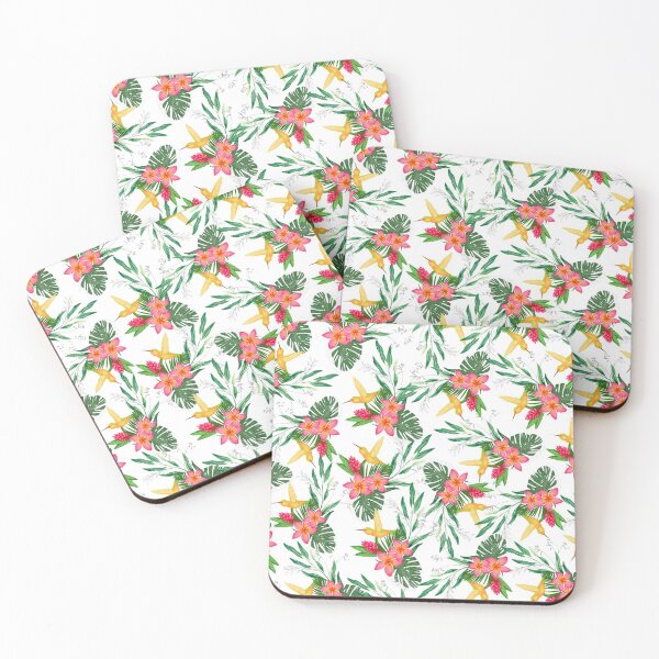 Item preview, tropical floral & bird flower art. designed and sold by PShwetsss.