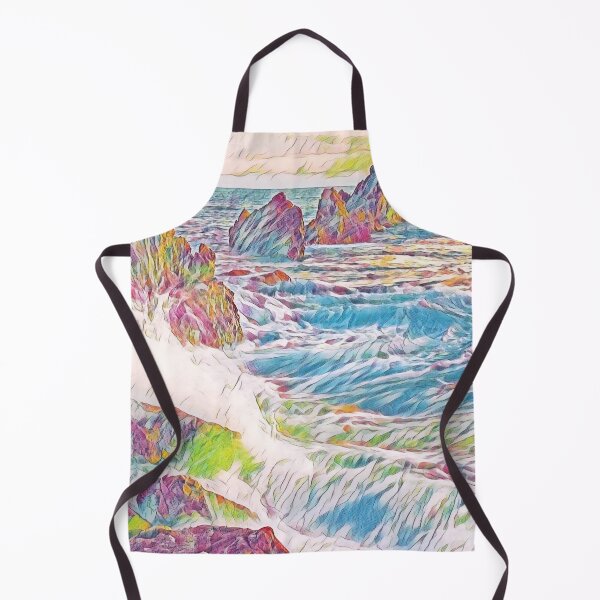 Item preview, Seascape Sunset — Golden Coastal Scene designed and sold by Galathi Designs.