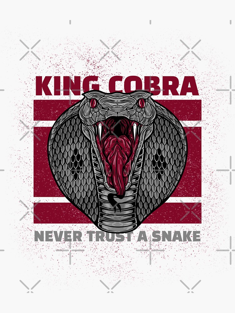 Pink Snake Vinyl Sticker King Cobra Sticker Cute Snake 