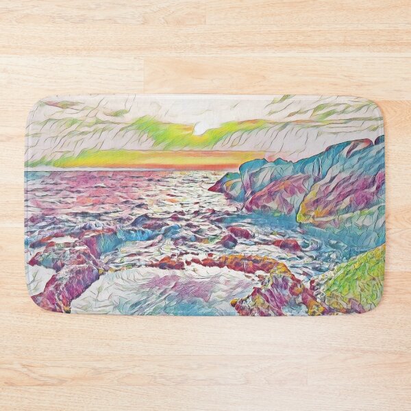 Item preview, Golden Sunset Over the Sea — Tranquil Coastal Horizon designed and sold by Galathi Designs.
