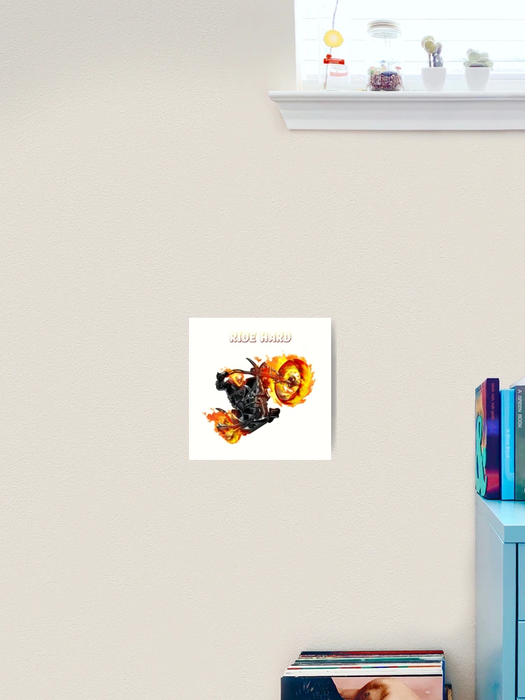 Thumbnail 2 of 3, Art Print, Ghost Rider Ride Hard designed and sold by Timanator3000.