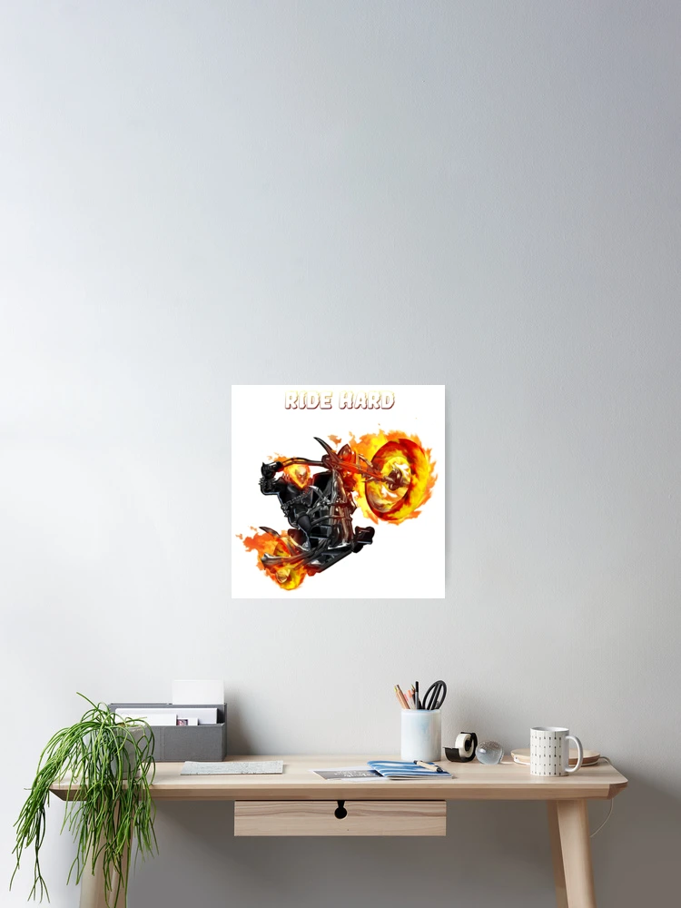 Thumbnail 2 of 3, Poster, Ghost Rider Ride Hard designed and sold by Timanator3000.