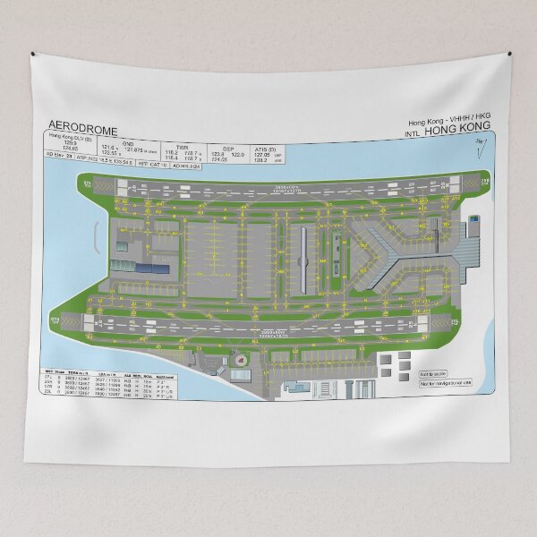 Item preview, VHHH / HKG Hong Kong International Airport Diagram designed and sold by cat3aviation.