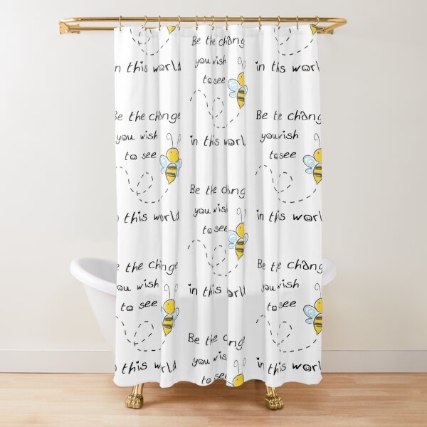 Artikel-Vorschau von Be the Change You Wish to See in this World - Cute Bumble Bee, designt und verkauft von mixwebshop.