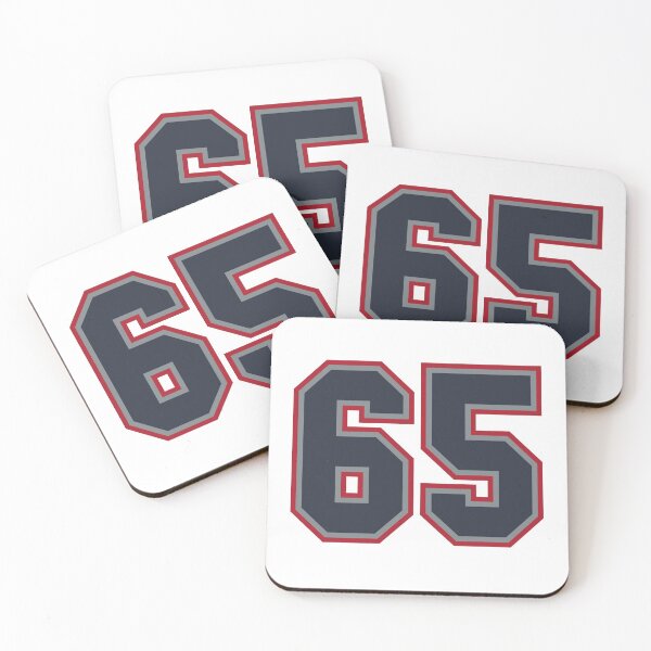 Item preview, 65 Navy Grey Red Sports Number Sixty-Five designed and sold by HelloFromAja.