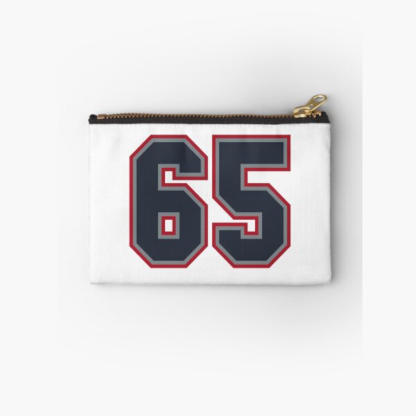 Item preview, 65 Navy Grey Red Sports Number Sixty-Five designed and sold by HelloFromAja.