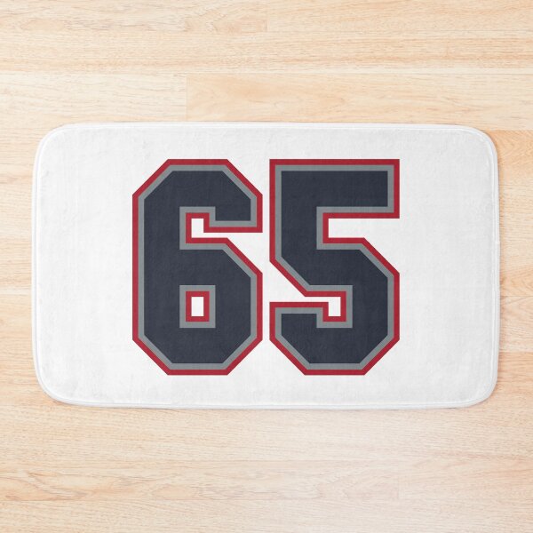 Item preview, 65 Navy Grey Red Sports Number Sixty-Five designed and sold by HelloFromAja.