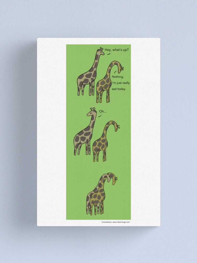 Alternate view of Consolation: Giraffes Canvas Print