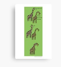 Consolation: Giraffes Canvas Print