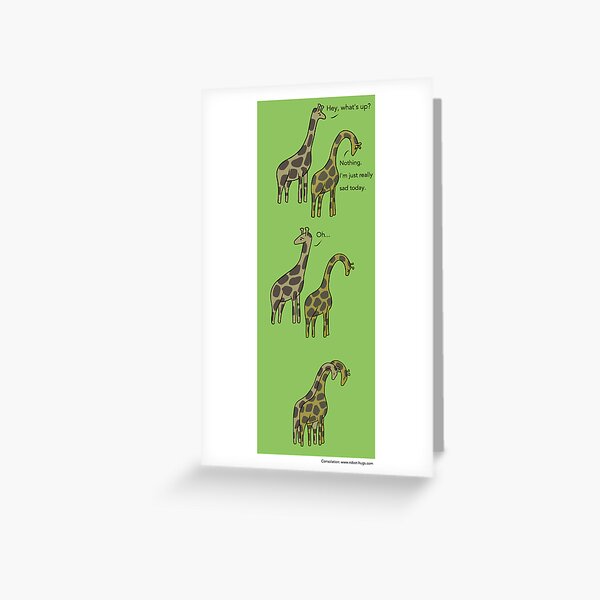 Consolation: Giraffes Greeting Card