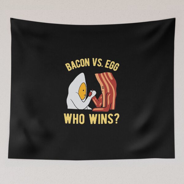 Item preview, Bacon Vs Egg designed and sold by CanadianUnicorn.