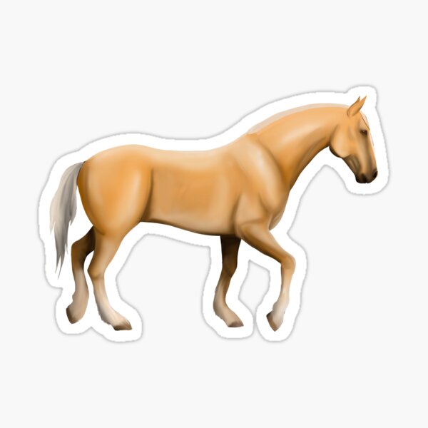 Aperçu de l'œuvre Cheval mustang palomino créée et vendue par artbyolivia-d.
