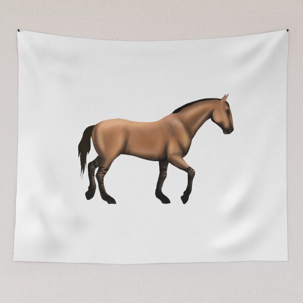 Item preview, Tiger striped bay mustang horse  designed and sold by artbyolivia-d.