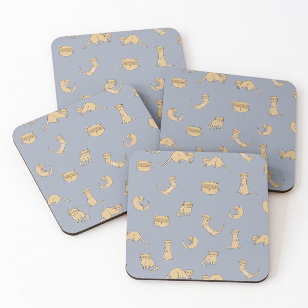 Item preview, Cute Ferret sticker pack and pattern designed and sold by JokeGysen.