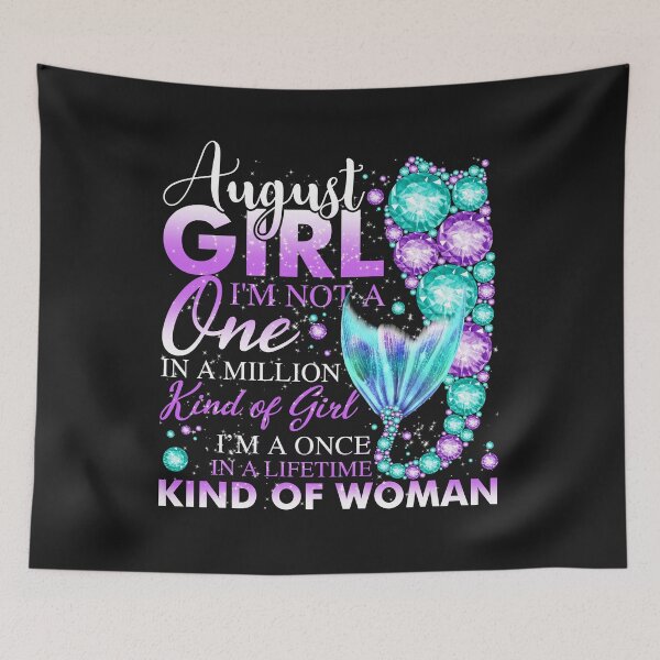 Item preview, August Girl T Shirt Mermaid Birthday Girl Gifts designed and sold by UriahKoch.