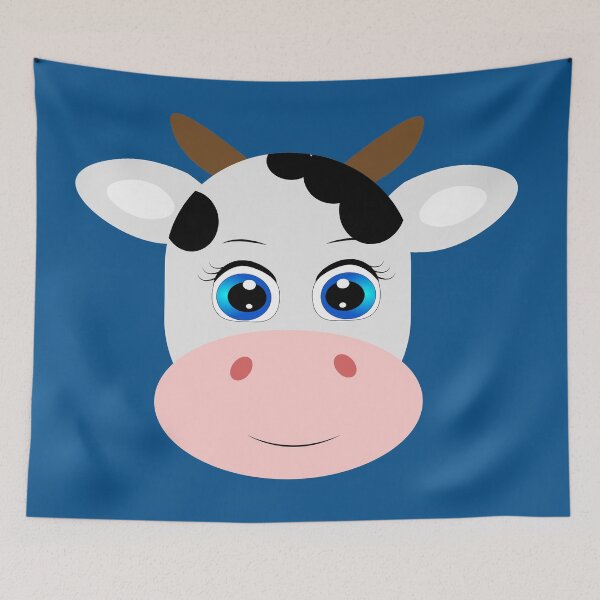 Item preview, Cute Cow Animal Face designed and sold by CreatedForYou.