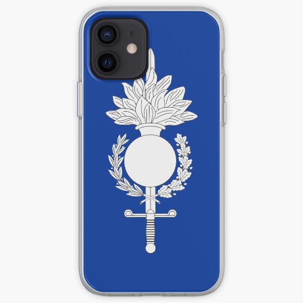 Drapeau de la Force de gendarmerie européenne Coque souple iPhone