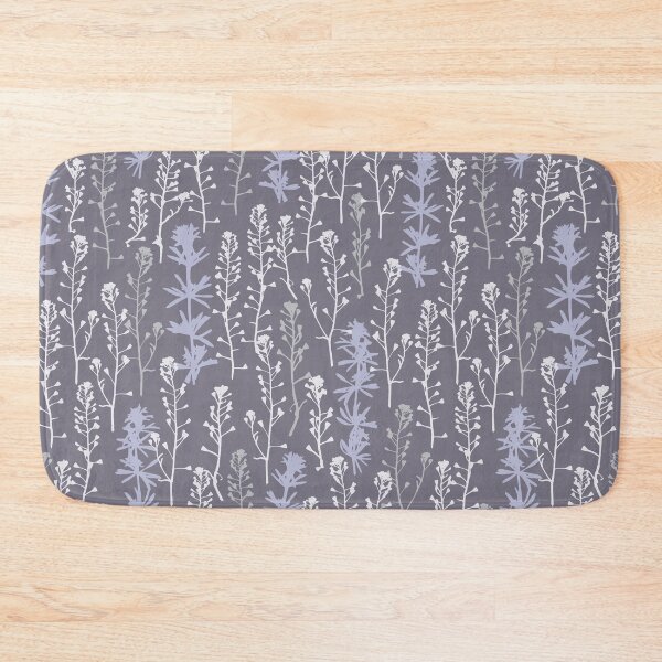 Item preview, Frosty night. Winter. Wild herbs seamless pattern on lilac gray. Stay wild. Wild life designed and sold by Yulia Chepurova.