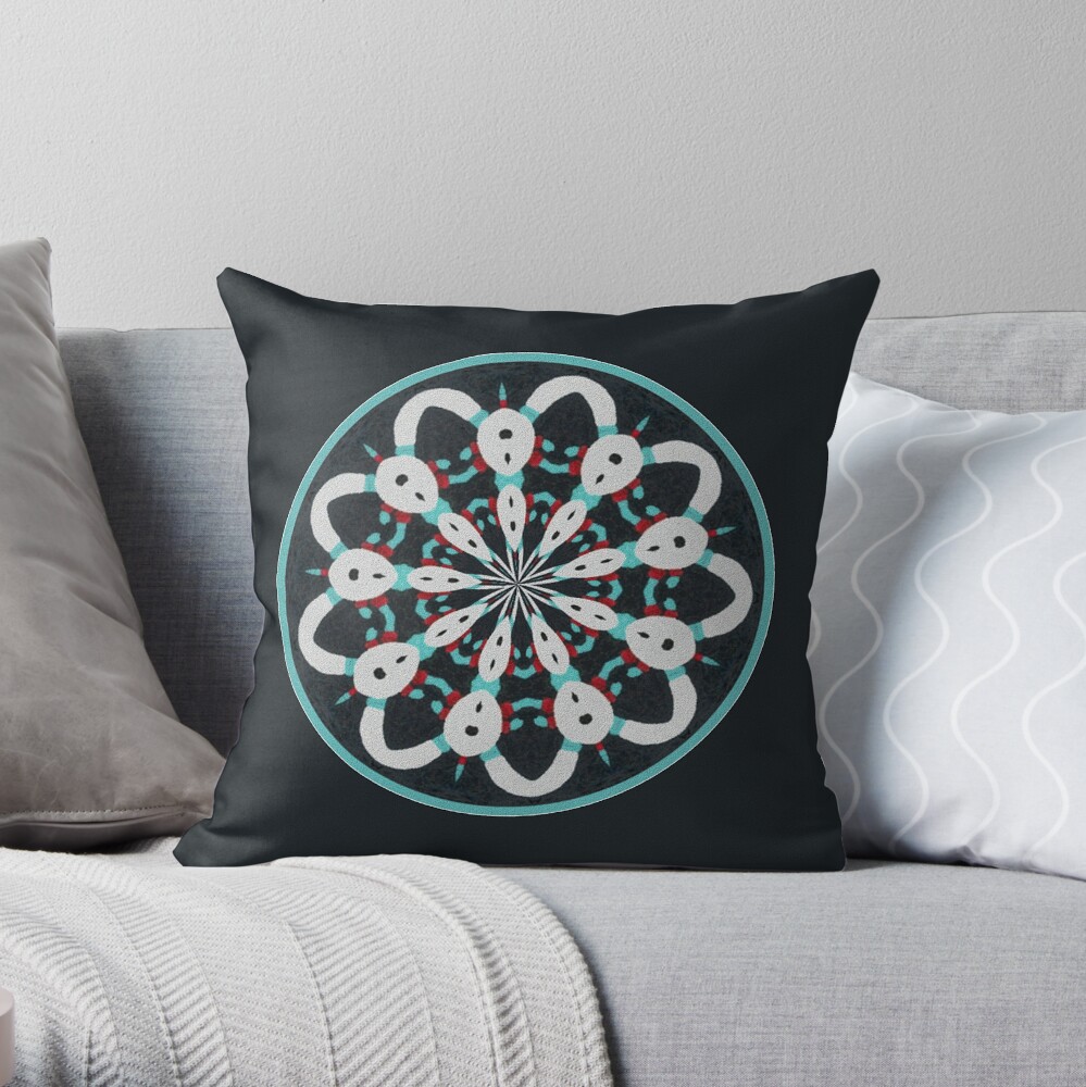 Dance of the Kachina Throw Pillow