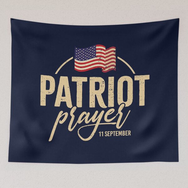 Item preview, Patriot Prayer Distressed American Flag Patriot Day 11 September designed and sold by Bubsart78.