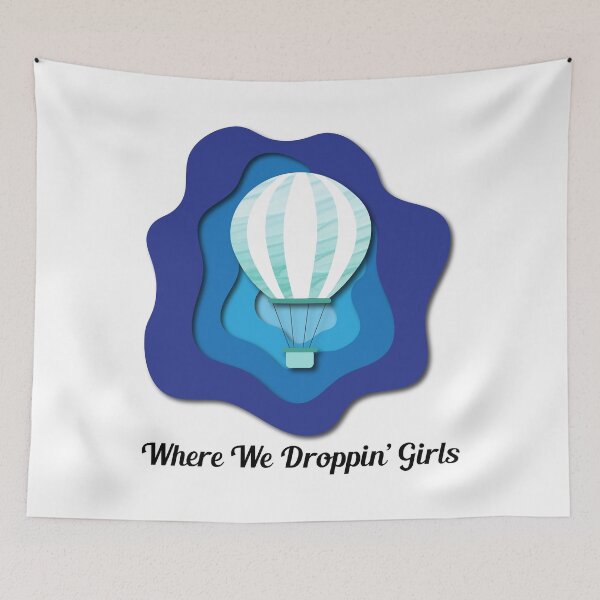 Item preview, Blue Where we droppin girls papercut texture  designed and sold by anins-azuree.