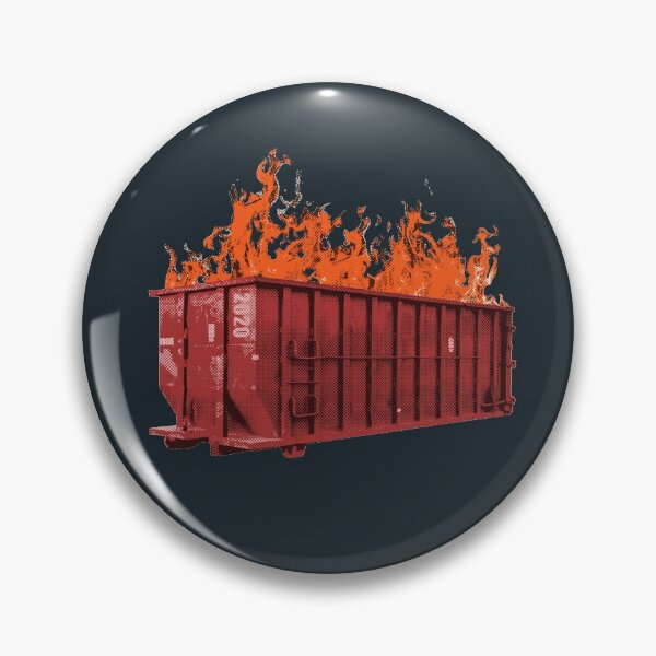 Artikelvorschau, 2020 Dumpster Fire Halbtonmuster entworfen und verkauft von ClickForMore.