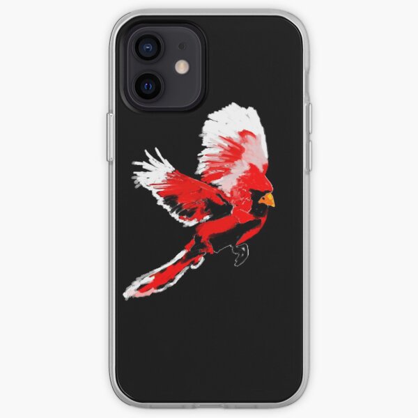 Painted Cardinal Design iPhone Soft Case
