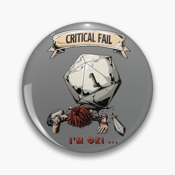 Item preview, Critical Fail designed and sold by Gameandgeek.