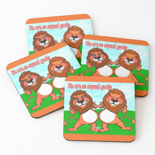 Item preview, Animal - Lions - We are so squad goals  designed and sold by Shirley cute art .