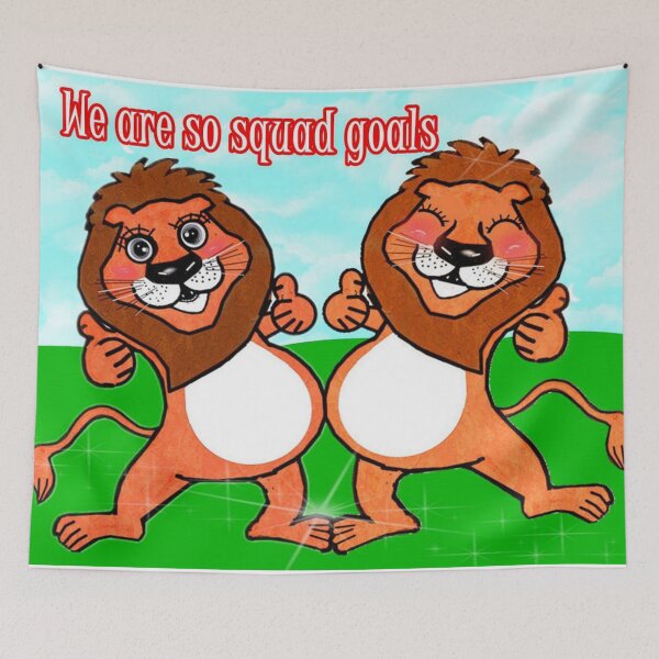 Item preview, Animal - Lions - We are so squad goals  designed and sold by Shirley cute art .