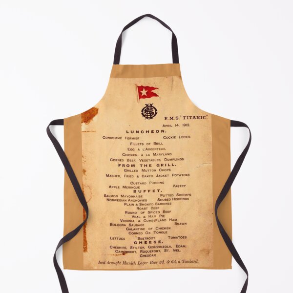 Aperçu de l'œuvre Menu déjeuner du Titanic créée et vendue par CtlAltDel.