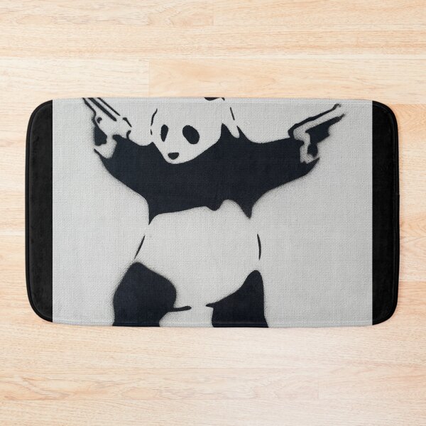 Item preview, Banksy Panda With Guns From Original Canvas designed and sold by WE-ARE-BANKSY.