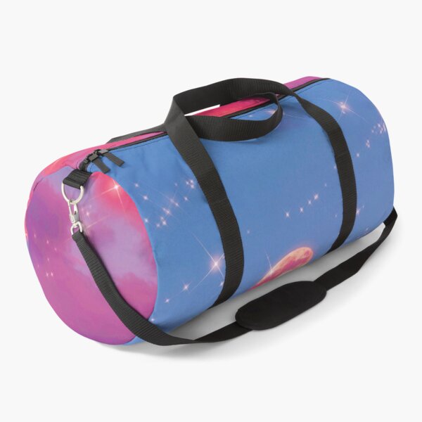 Item preview, lofi glitter pink clouds and the moon designed and sold by WanderAesthetic.