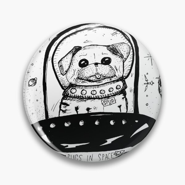 Item preview, Pug in space designed and sold by Gigihann.