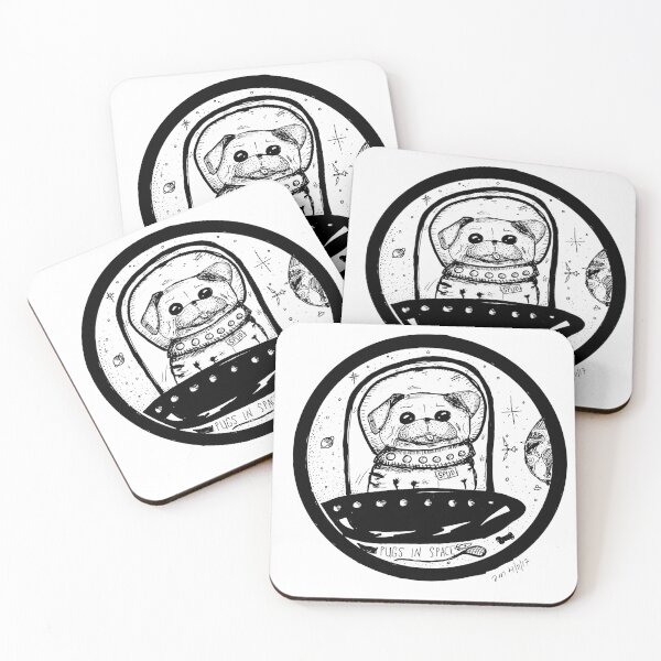 Item preview, Pug in space designed and sold by Gigihann.