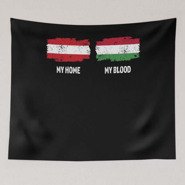 Item preview, Home Hungary blood Austria flag designed and sold by RJ-Art.