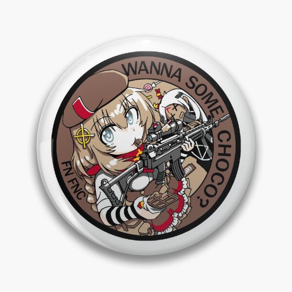 Item preview, FN FNC Badge - Girl's Frontline, Sexy Anime Chick designed and sold by megapanda687.
