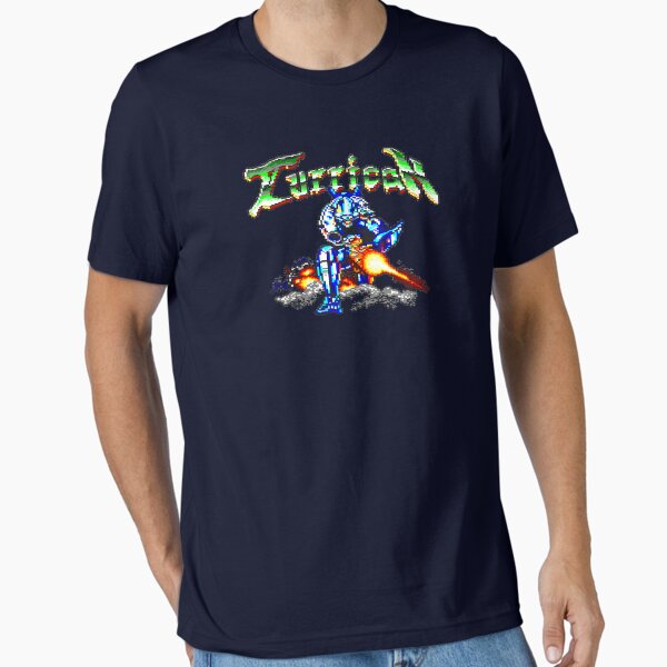 Vista previa del artículo con la obra «Camiseta Turrican Amstrad CPC videojuegos», diseñado y vendido por Mr-Retropixel.