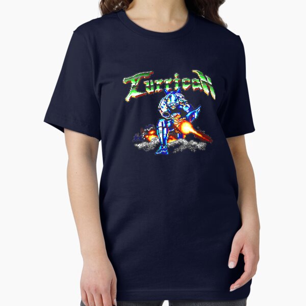 Vista previa del artículo con la obra «Camiseta Turrican Amstrad CPC videojuegos», diseñado y vendido por Mr-Retropixel.