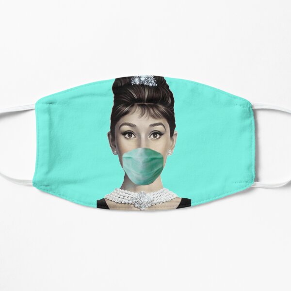 Audrey Hepburn Gave up blowing bubbles with her gum and decided wearing a mask was a much better idea. Mask