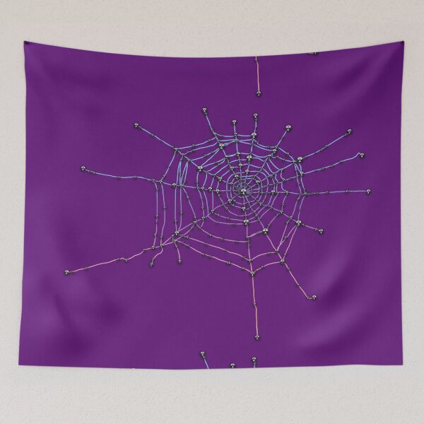 Item preview, Pastel Goth Halloween Cobwebs Purple designed and sold by GlamourChick.