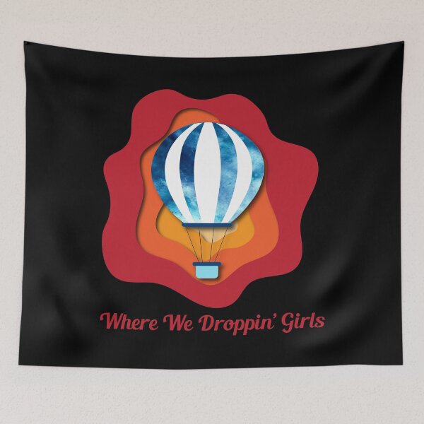 Item preview, Red Where we droppin girls papercut texture  designed and sold by anins-azuree.