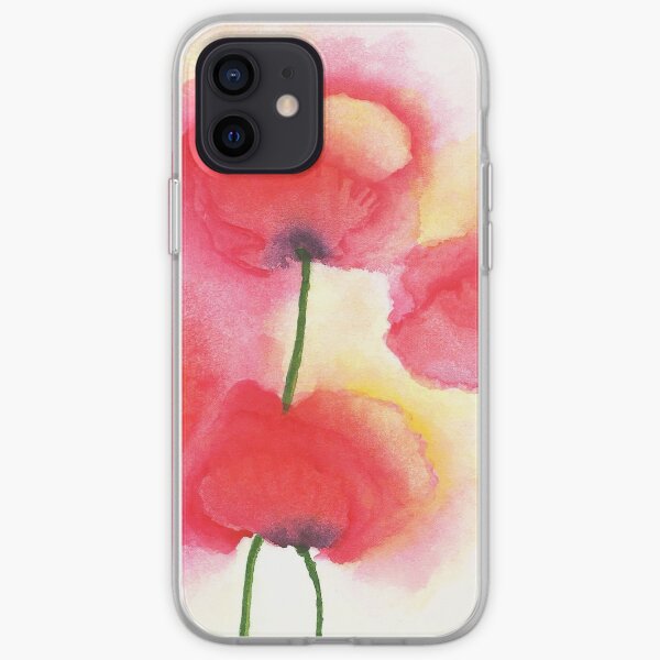 Poppies / watercolor iPhone Soft Case