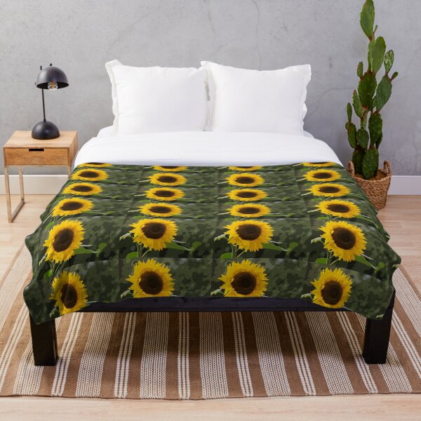 Oh Look !! Another Sunflower !!!! Throw Blanket