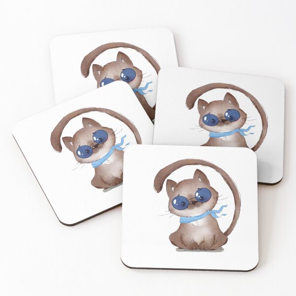 Item preview, Cute kitten with glasses designed and sold by Shilovka.