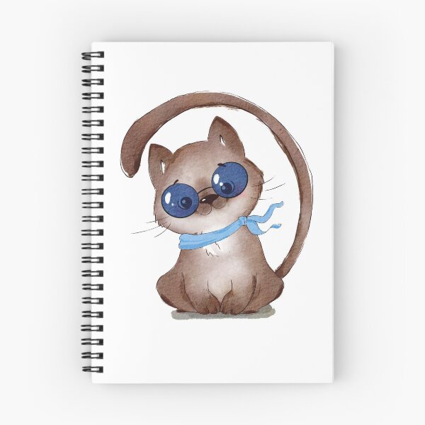 Item preview, Cute kitten with glasses designed and sold by Shilovka.